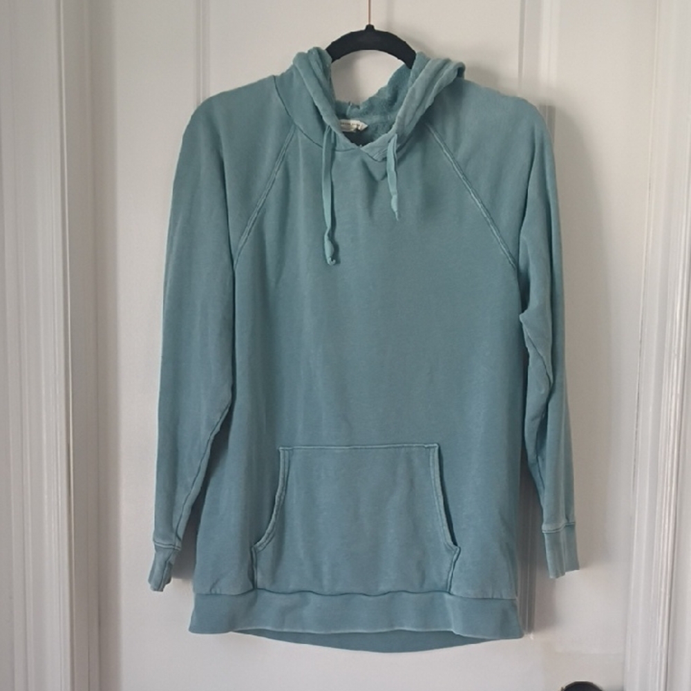 American Eagle Outfitters Teal Hoodie Sweater Medium